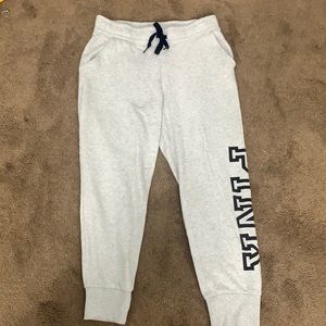 PINK grey sweatpants